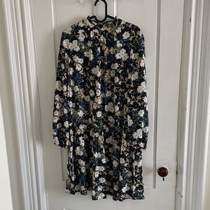Donna Morgan Floral Long Sleeve Dress